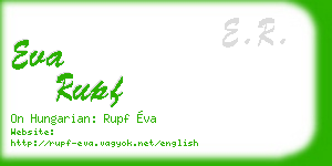 eva rupf business card